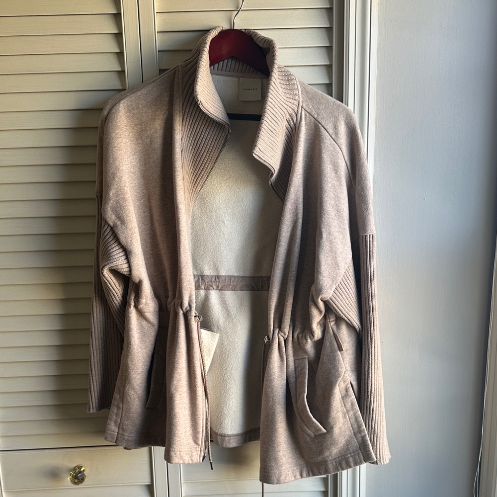 Varley Taupe Cape Jacket